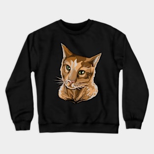 Orange Cat Art Crewneck Sweatshirt